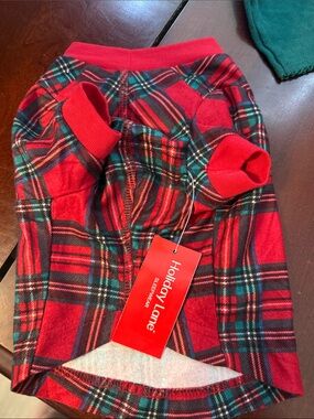 Holiday Lane Red Plaid Dog Pajama Shirt